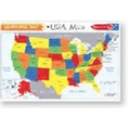 USA Map Learning Mat